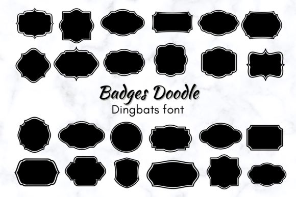 Badges Doodle: A Playful Font for Small Business Branding