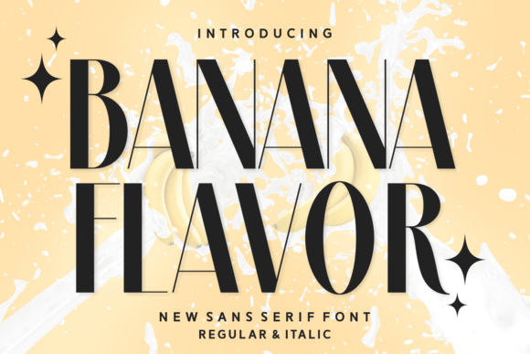 Banana Flavor: A Modern Sans Serif Typeface for Editors