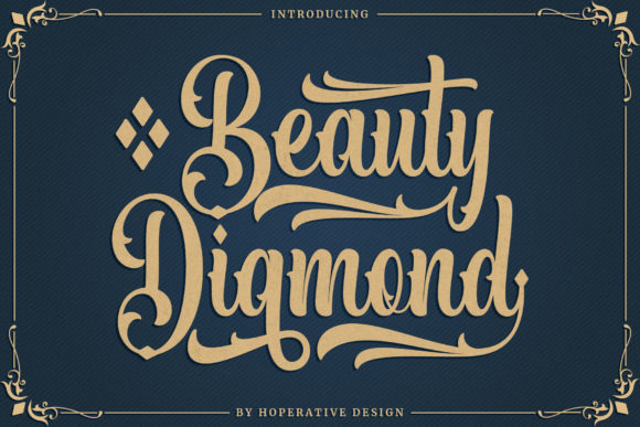 Beauty Diamond Font: Elevate Your Brand with Gothic Style