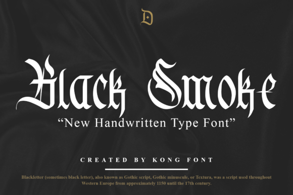 Black Smoke: A Distinct Blackletter Typeface for Editorial Design