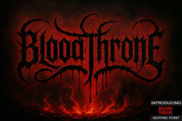 Blood Throne Font: A Bold Typeface for Edgy Branding