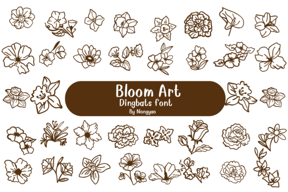 Bloom Art Font Review: A Playful Dingbat Typeface for Branding