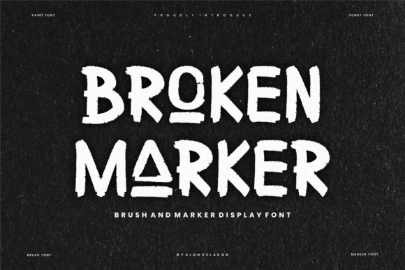 Broken Marker: A Handwritten Font for Modern Web Design