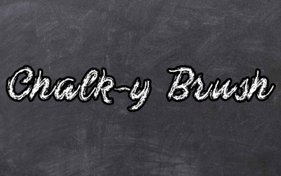Chalk-y Brush: A Handwritten Typeface for Editorial Design