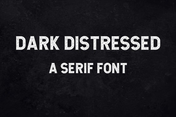Dark Distressed: A Bold Serif Font for Editorial Impact