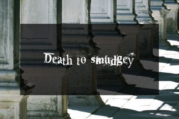 Death to Smudgey: A Bold Typeface for Web Headers