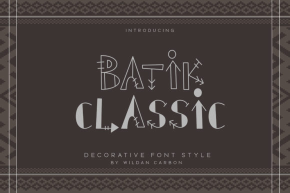Designing with Batik Classic: A Unique Typeface for Brand Identity