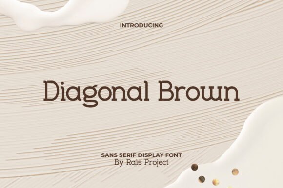 Diagonal Brown: A Classic Sans Serif Font for Makers