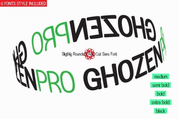 Ghozen Pro: A Modern Sans Serif Typeface for Digital Design