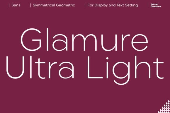 Glamure Extra Light: A Refined Sans Serif for Digital Elegance