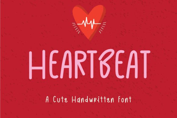 Heart Beat Font: A Handwritten Typeface for Makers