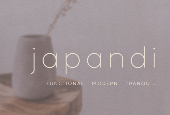 Japandi: A Calm Sans Serif Font for Editorial Design