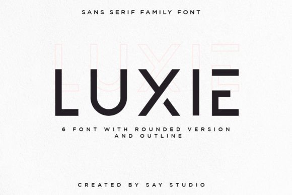 Luxie: The Modern Geometric Typeface for Craft Brands