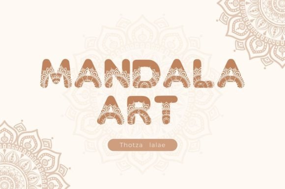 Mandala Art Font Review for Social Campaigns
