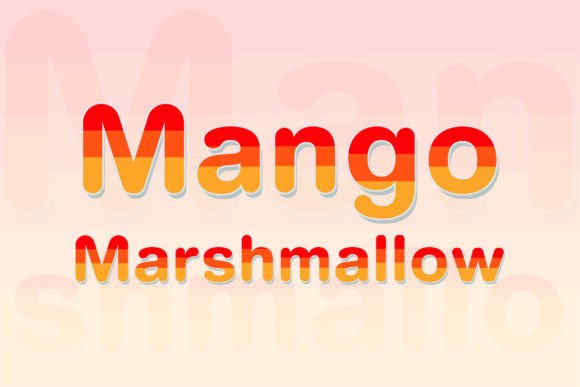 Mango Marshmallow Font Review: A Color Typeface for Bold Brands