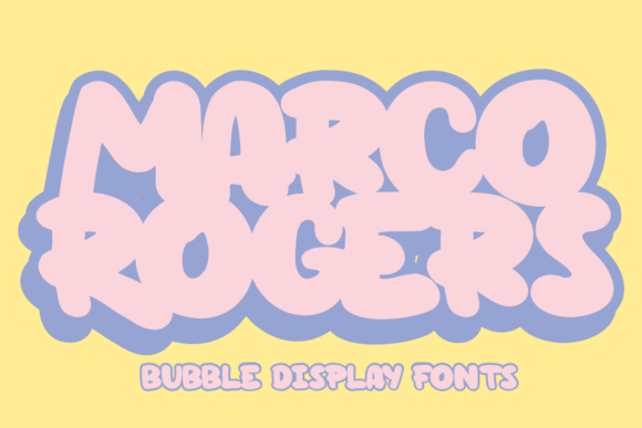 Marco Rogers Font: A Bubbly Display Typeface for Makers