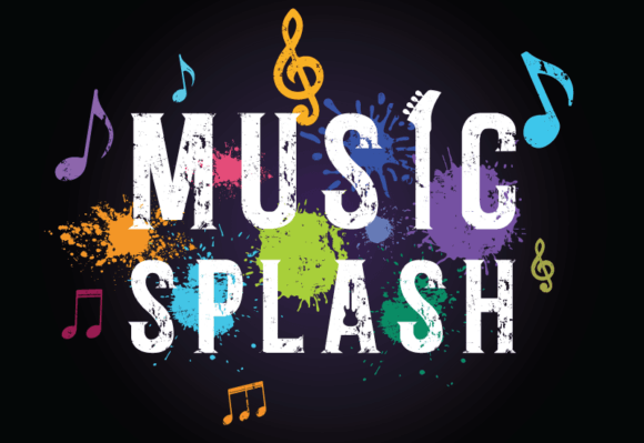 Music Splash: A Minimalist Decorative Font for Editorial Design