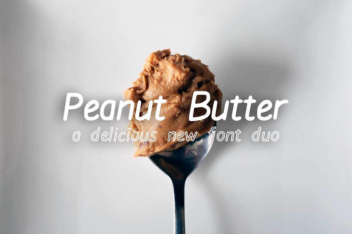 Peanut Butter Font Duo: A Playful Typeface for Branding