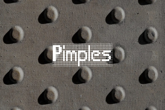 Pimples Font: A Pixelated Typeface for Bold Branding