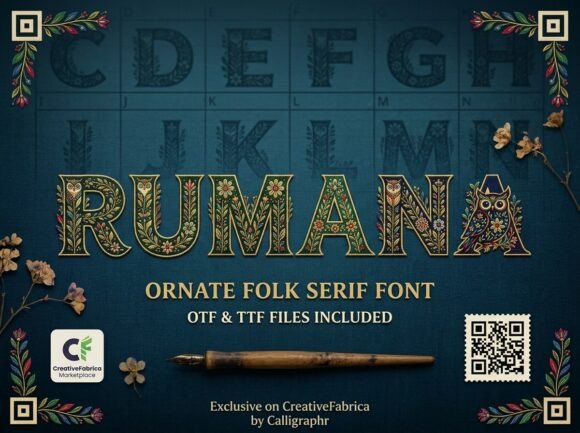 Rumana: A Folk Serif Font for Authentic Branding