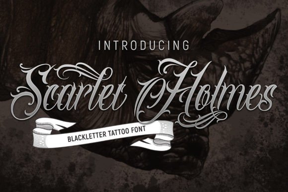 Scarlet Holmes: A Bold Blackletter Typeface for Editorial Design