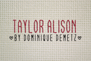 Taylor Alison Font: A Hand-Stitched Look for Your Brand