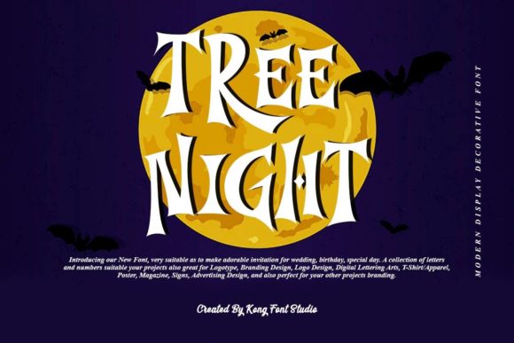 Tree Night Font: A Playful Serif for Makers and Sellers