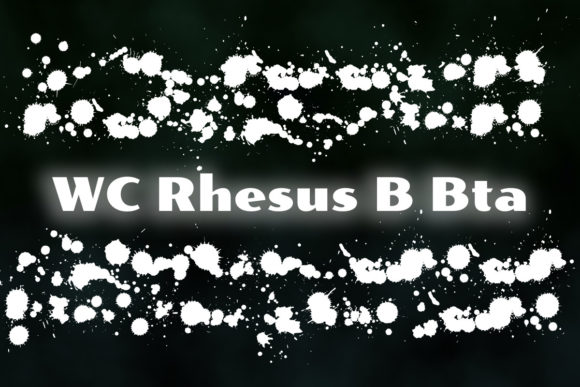 WC Rhesus B Bta: A Splatter Typeface for Bold Branding