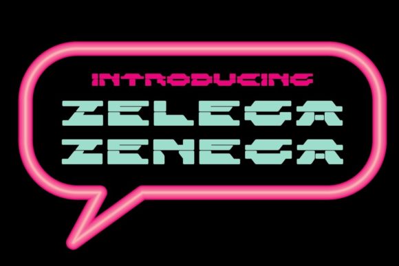 Zelega Zenega: A Futuristic Font for Modern Makers