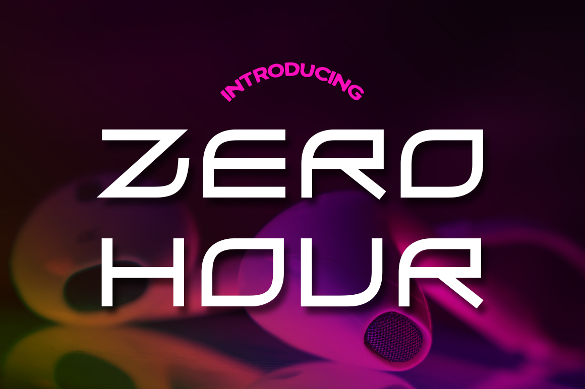 Zero Hour: A Bold Sans Serif Typeface for Modern Web Design